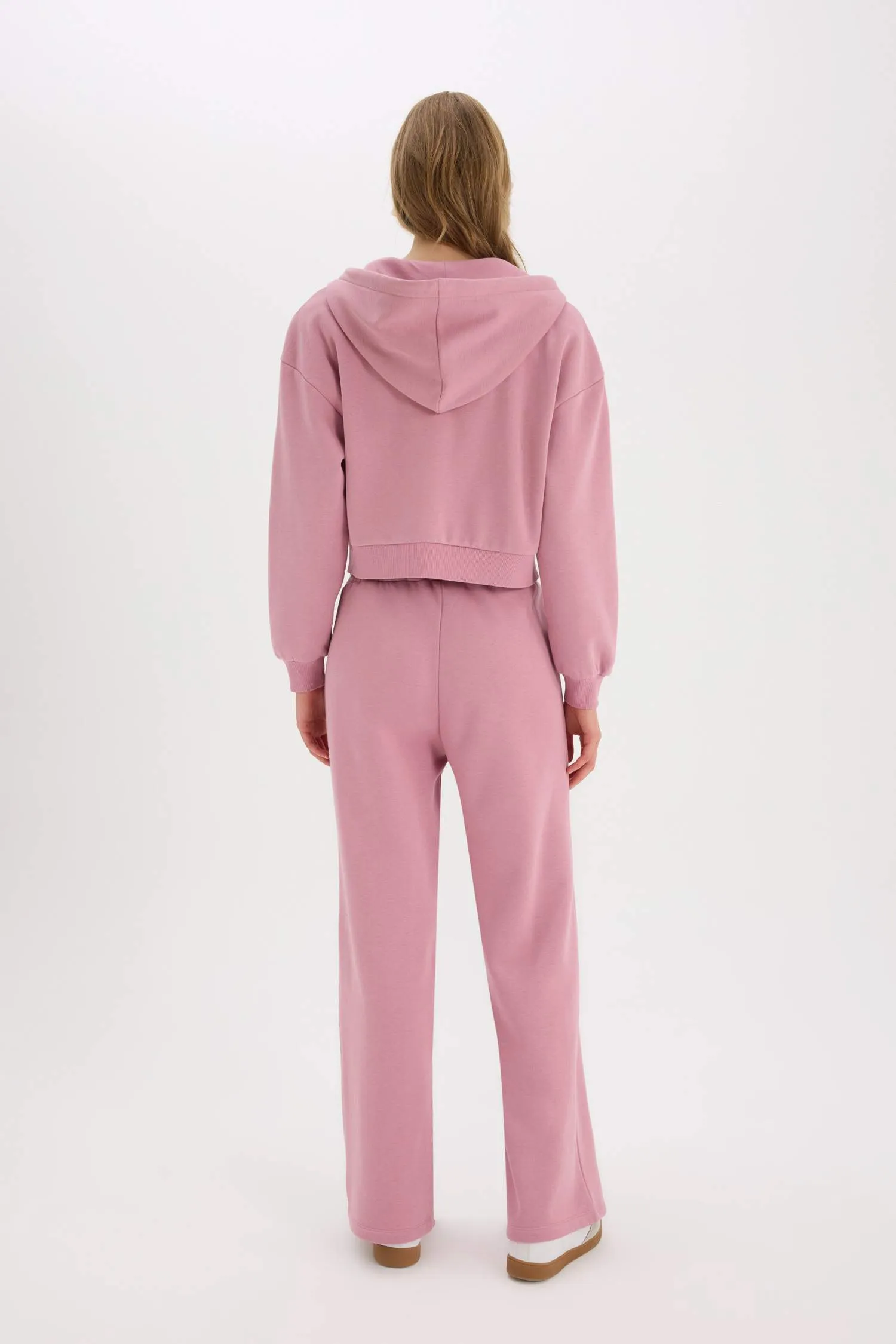 Elastic Waist Wide Leg Sweatpants