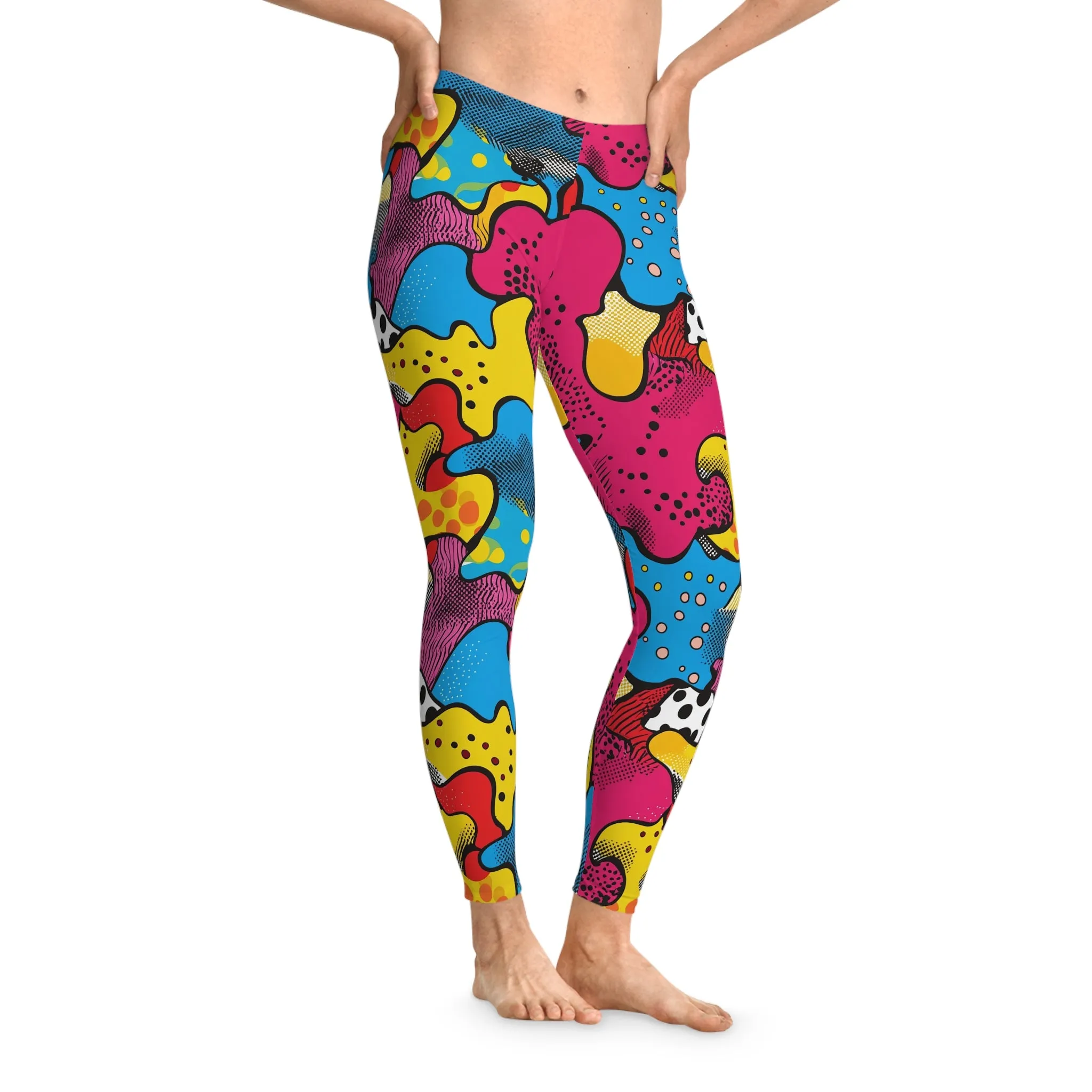 Electric Eclectic Stretchy Leggings for Active Lifestyle & Everyday Comfort
