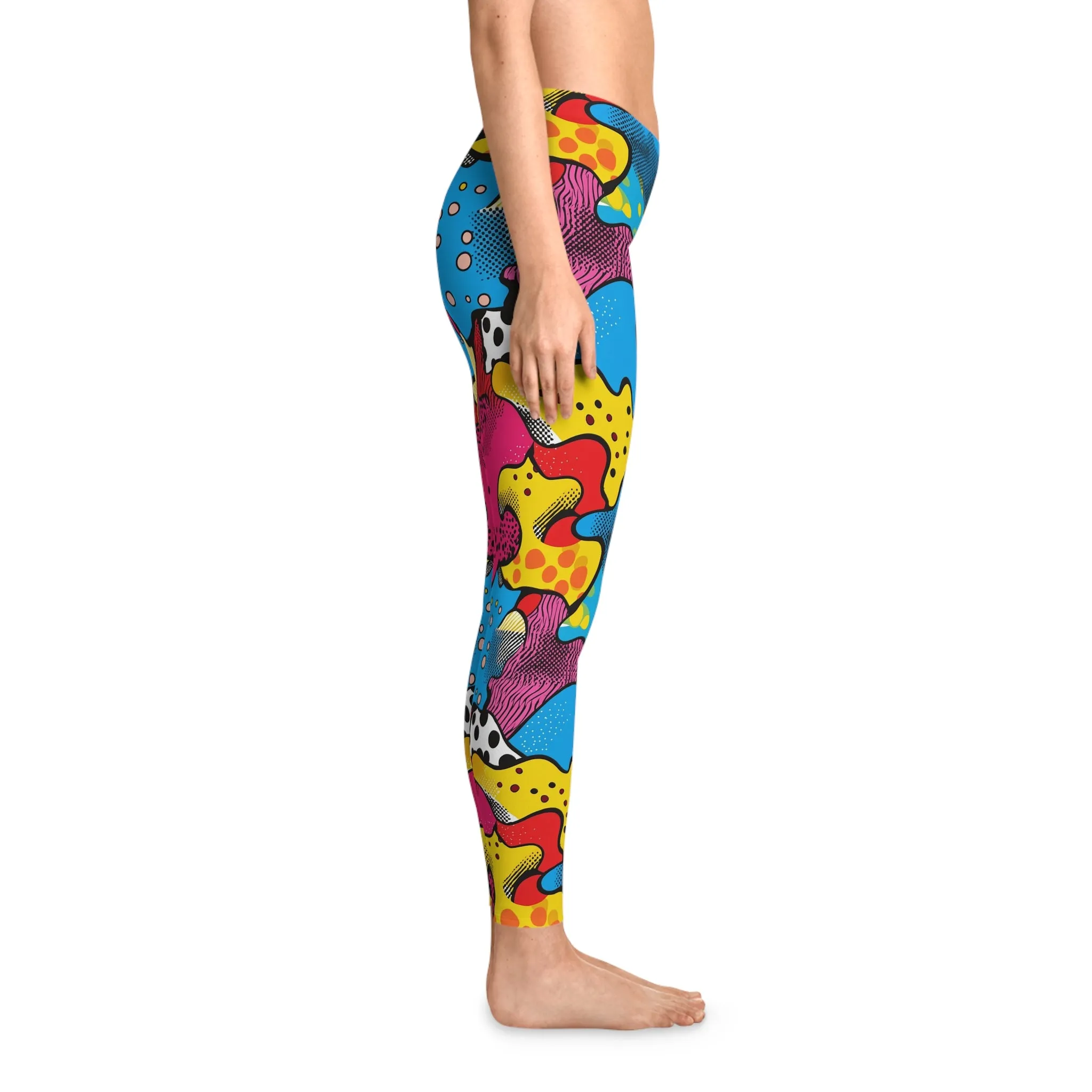 Electric Eclectic Stretchy Leggings for Active Lifestyle & Everyday Comfort