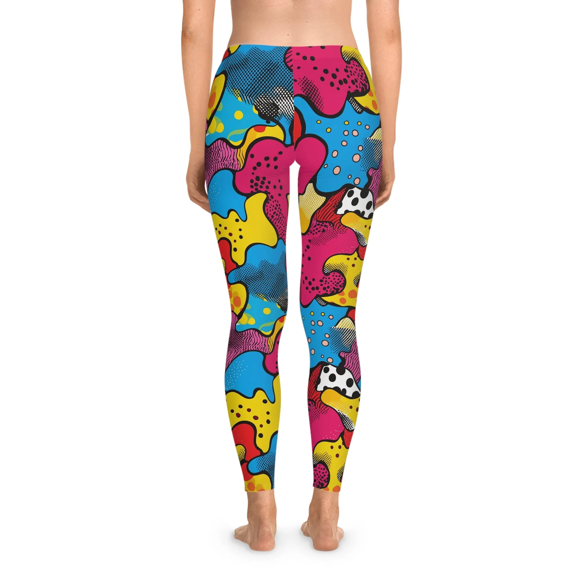 Electric Eclectic Stretchy Leggings for Active Lifestyle & Everyday Comfort