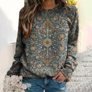 Elegant floral sweater by Eva Janssen