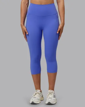 Elixir 3/4 Length Tights With Pockets - Baja Blue