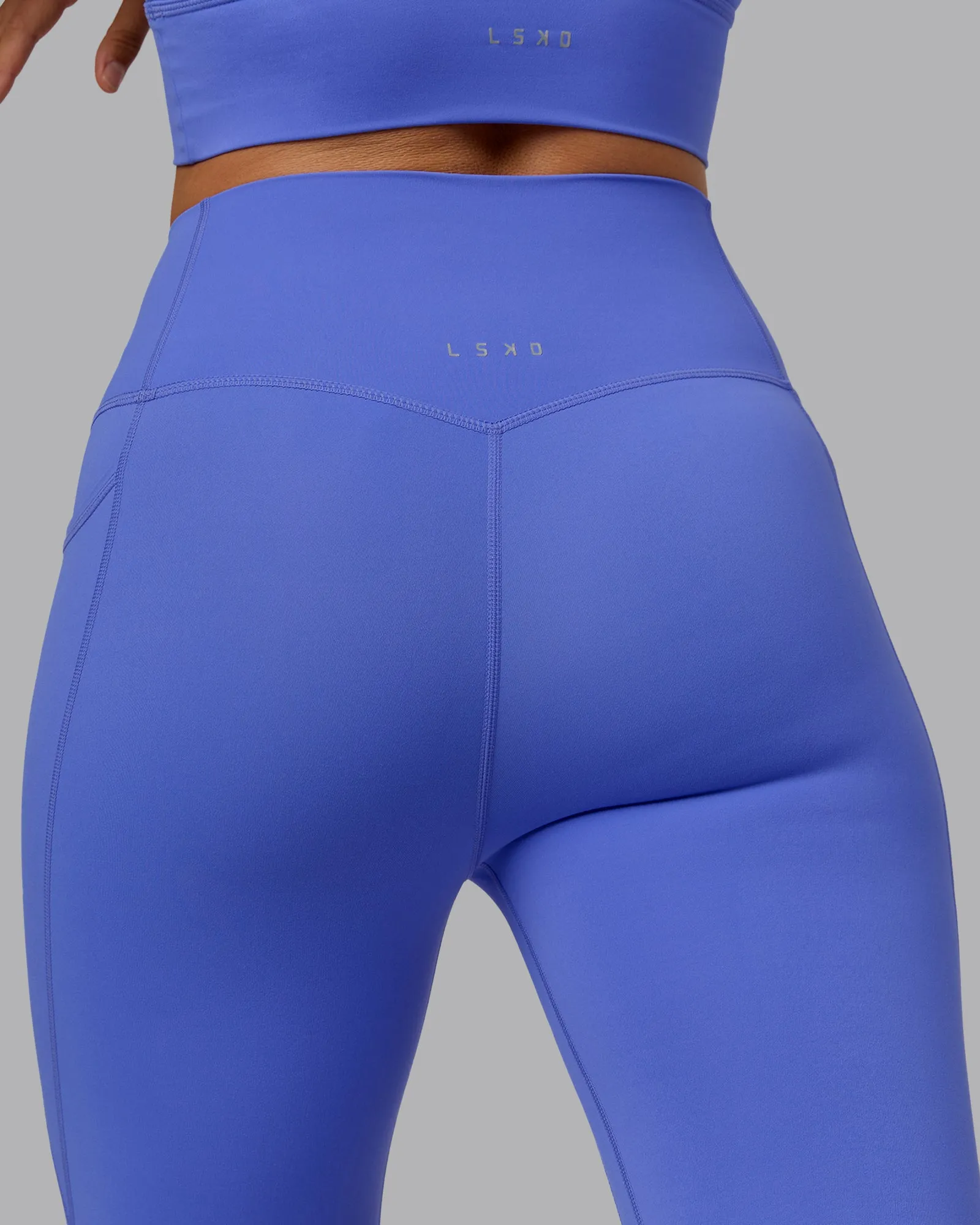 Elixir 3/4 Length Tights With Pockets - Baja Blue