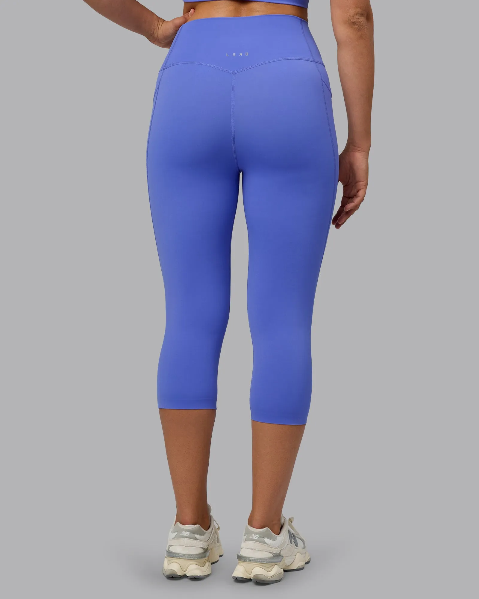 Elixir 3/4 Length Tights With Pockets - Baja Blue