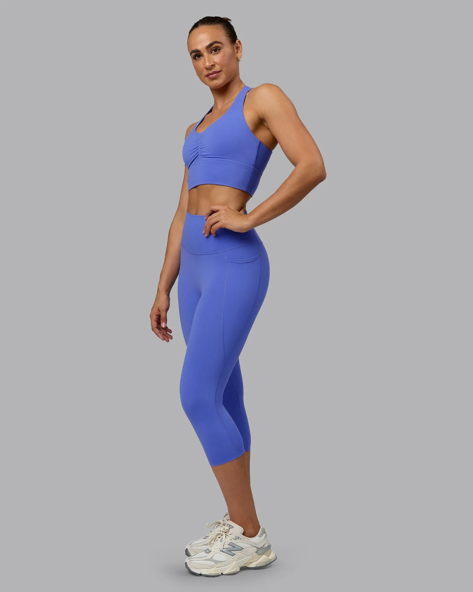 Elixir 3/4 Length Tights With Pockets - Baja Blue