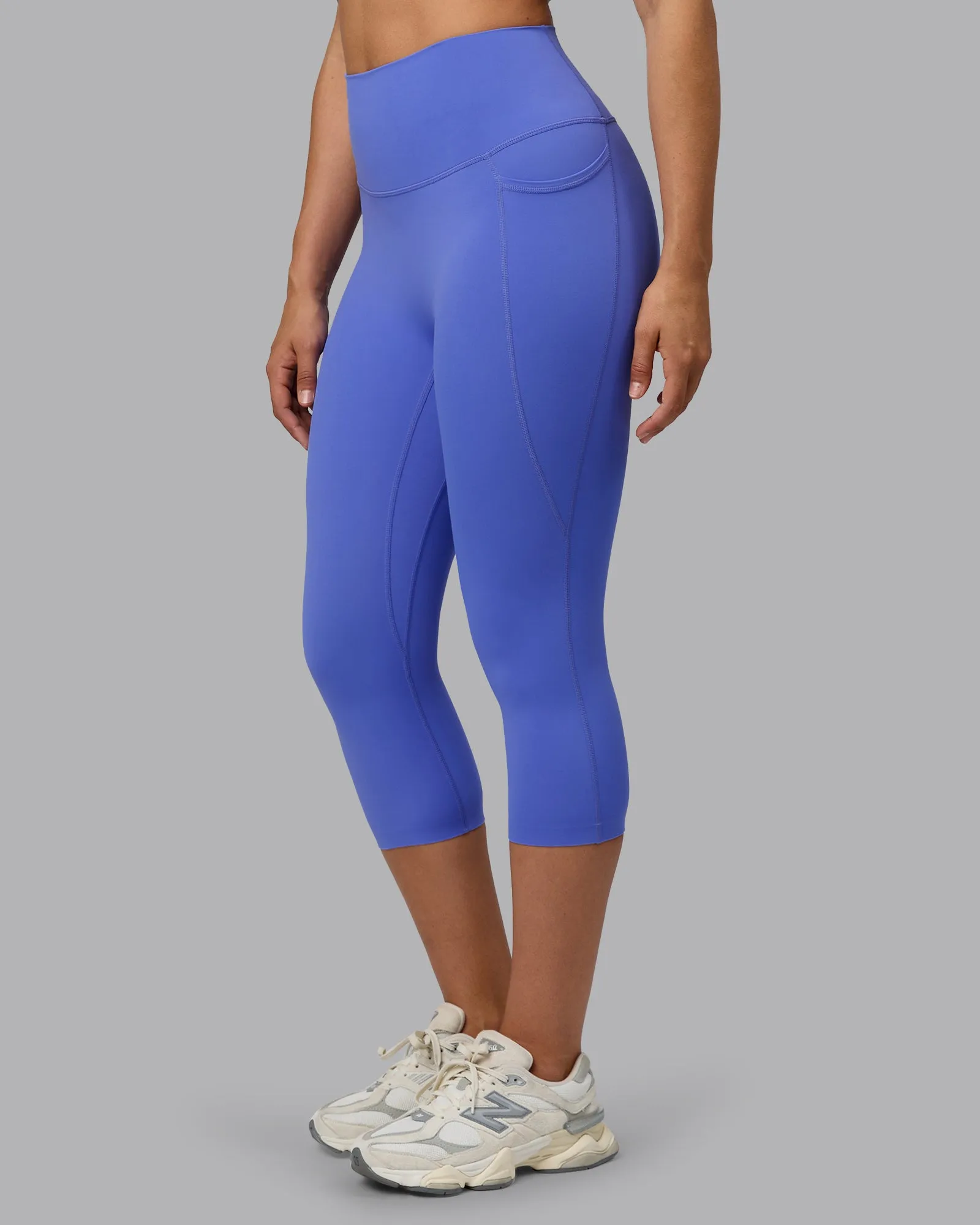 Elixir 3/4 Length Tights With Pockets - Baja Blue
