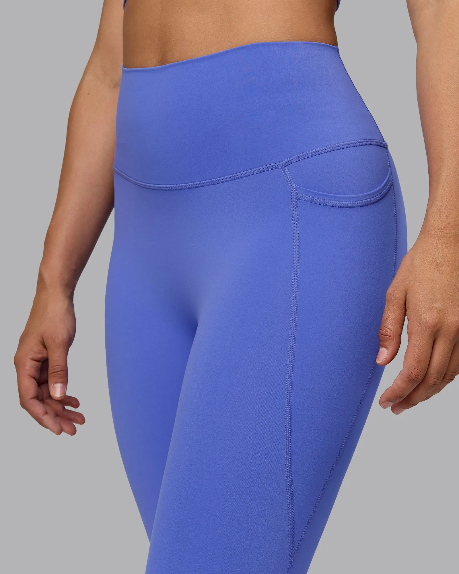 Elixir 3/4 Length Tights With Pockets - Baja Blue