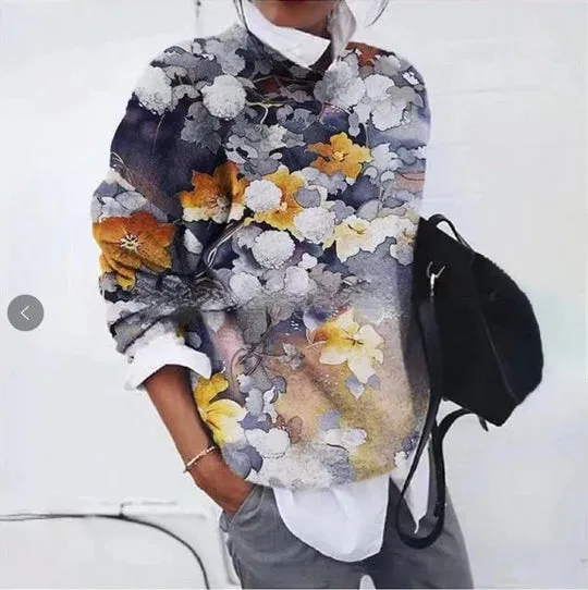 Elsie - floral sweater