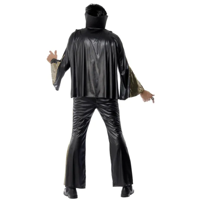 Elvis Black and Gold Costume
