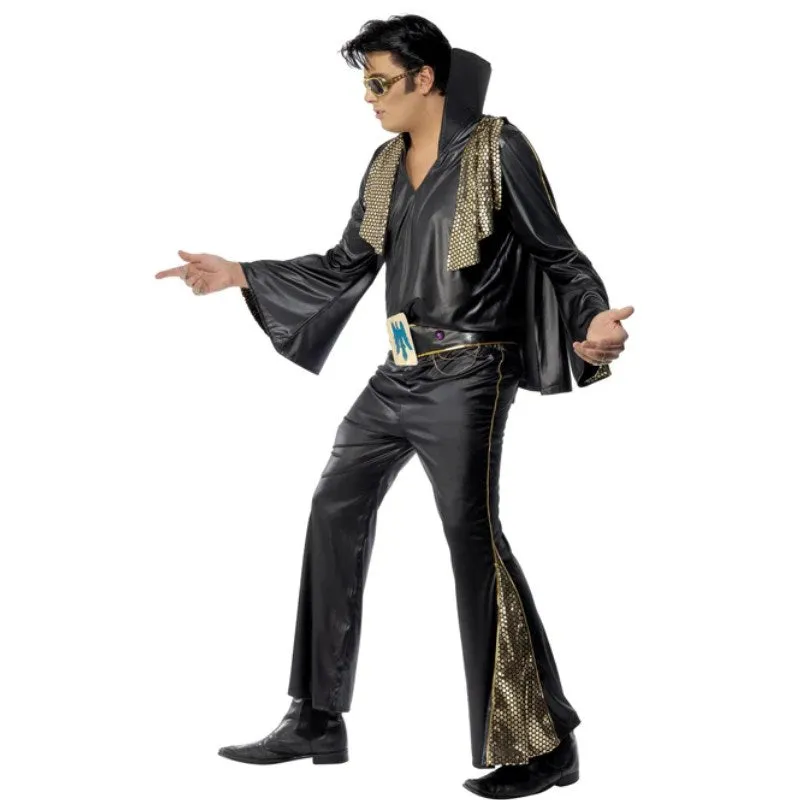 Elvis Black and Gold Costume