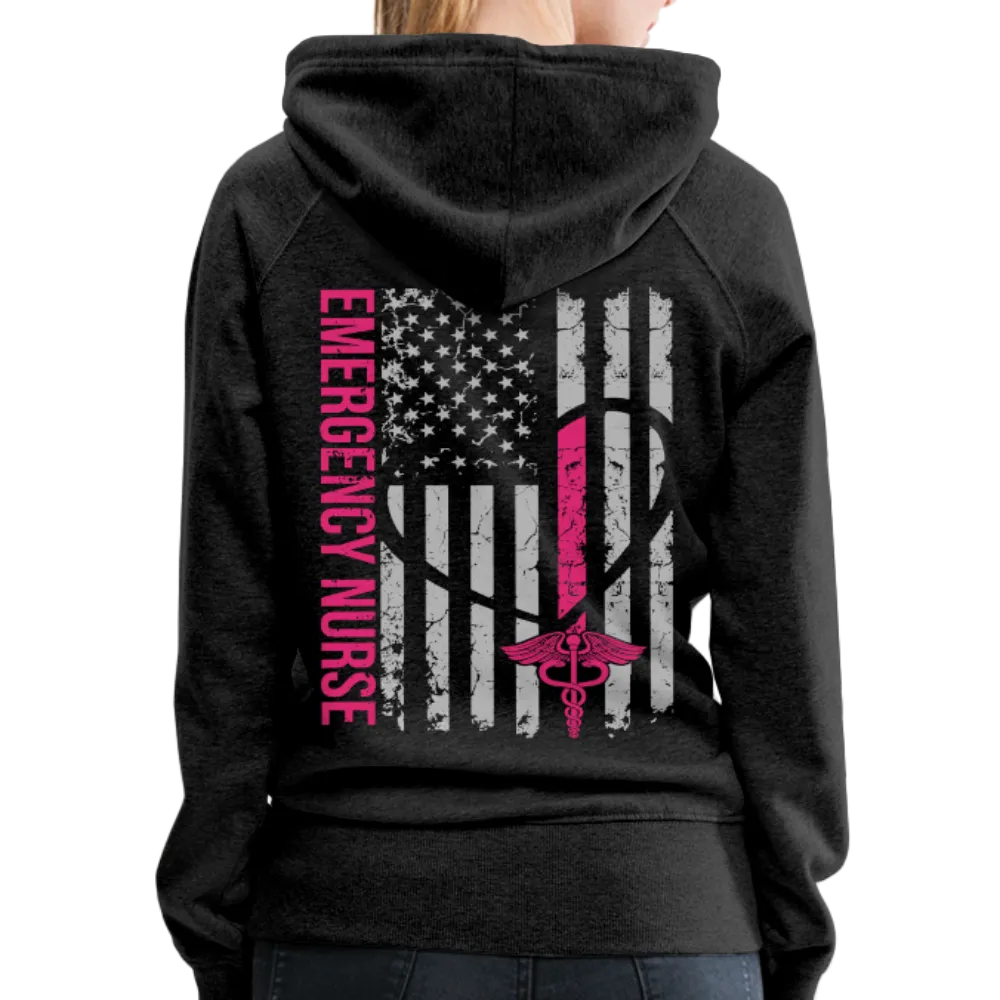 Emergency Nurse Flag Women’s Premium Hoodie (CK1823)