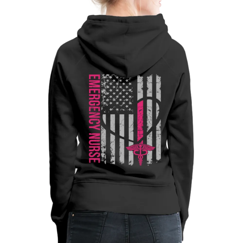 Emergency Nurse Flag Women’s Premium Hoodie (CK1823)