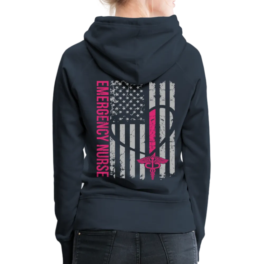 Emergency Nurse Flag Women’s Premium Hoodie (CK1823)