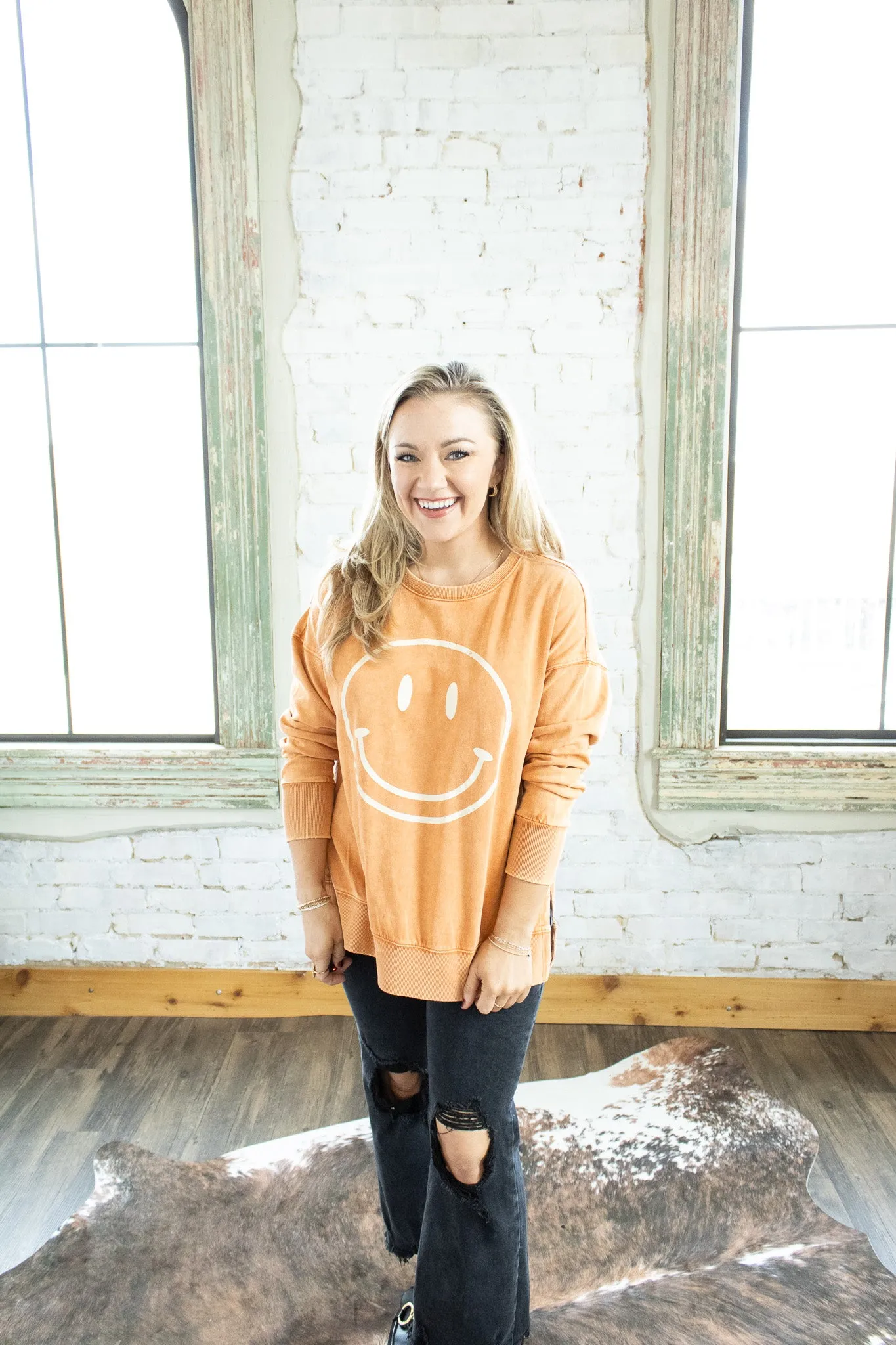 Estella Happy Crewneck Sweater