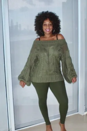Everybody Ain't Able Cable Knit Sweater