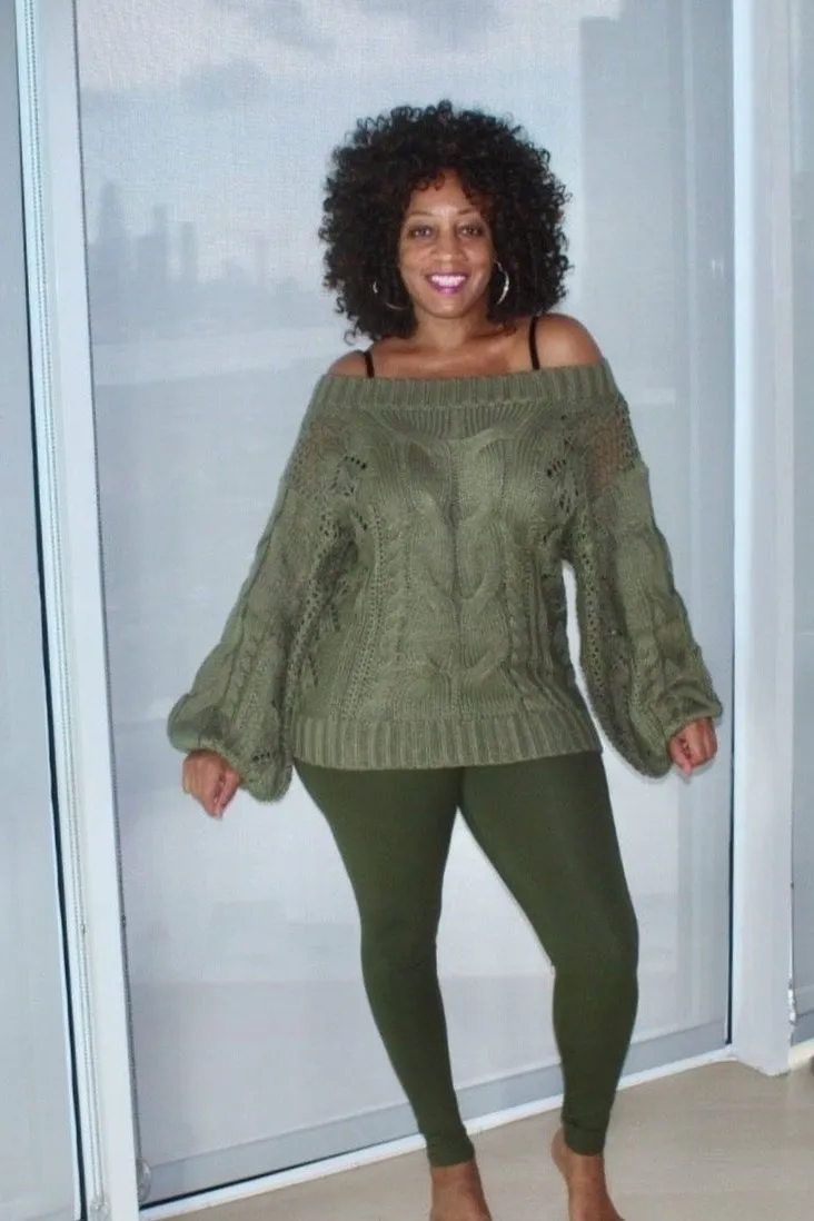 Everybody Ain't Able Cable Knit Sweater