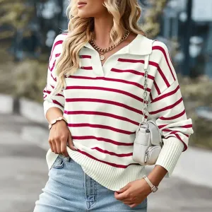 Everyday Women's Striped Pullover Sweater