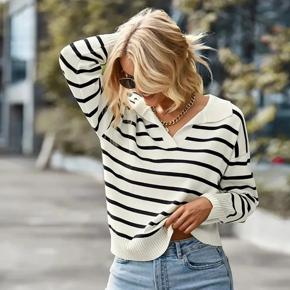 Everyday Women's Striped Pullover Sweater