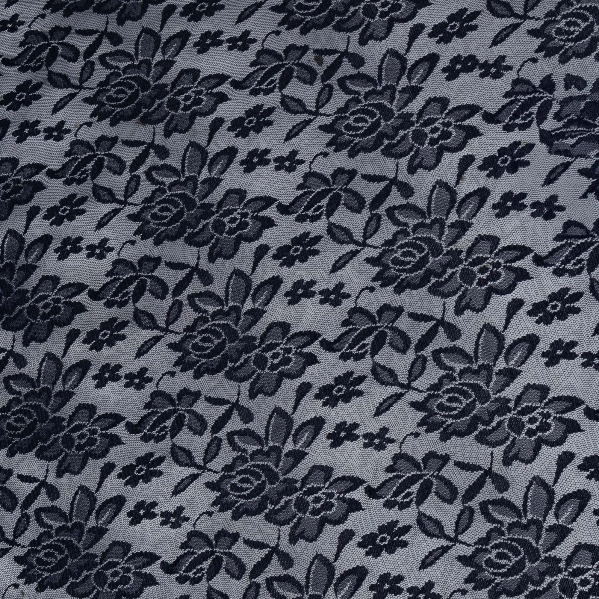 Flocked Tulle Navy