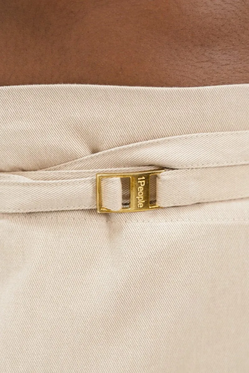 Florence Organic Cotton Wide Leg trousers | Sand