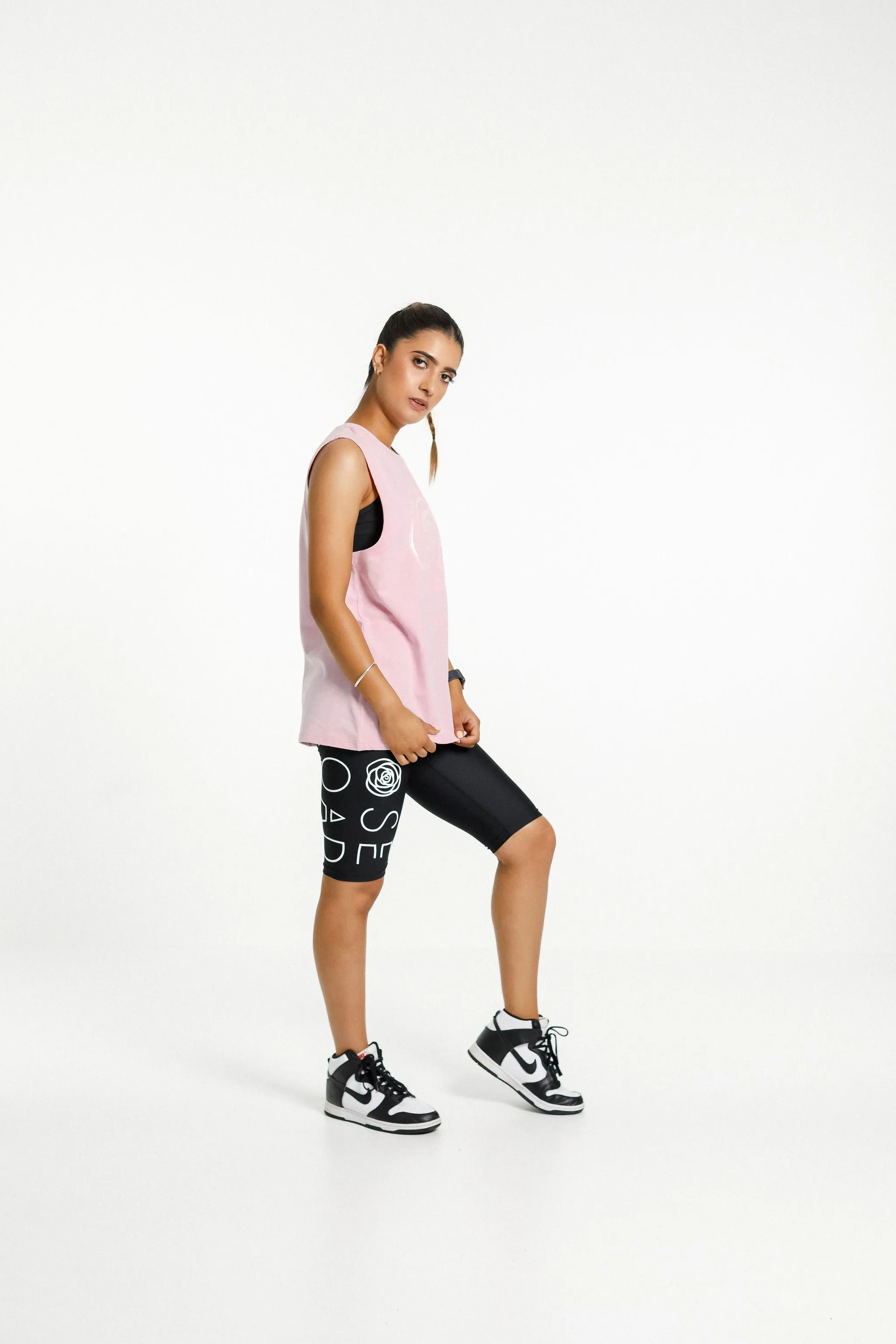Fox Singlet | Pink Bloom with Tonal Rose
