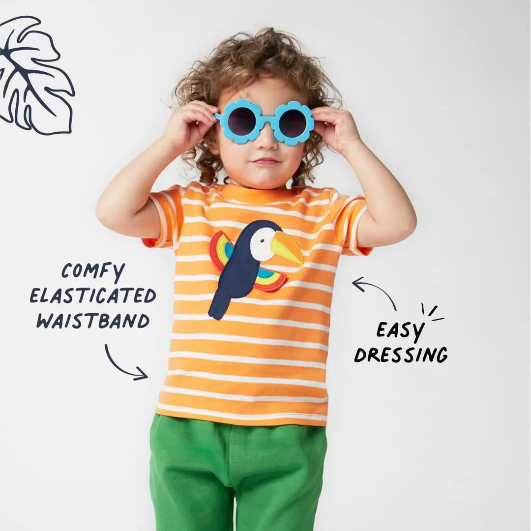 Frugi Infant Crawlers Om1ge Toucan Elephant