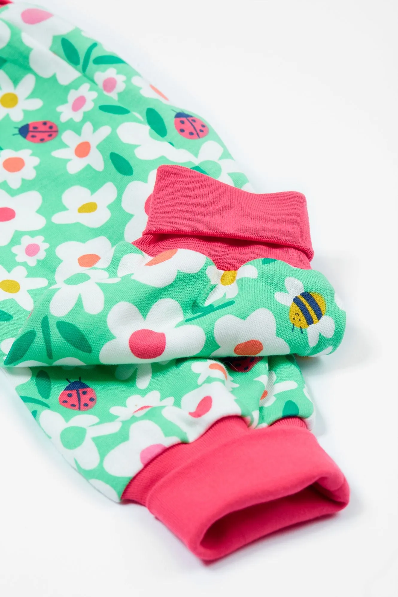 Frugi Parsnip Pants Aqua Busy Bugs