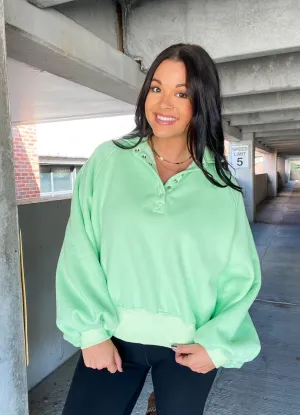 GAME CHANGER PULL OVER-GREEN
