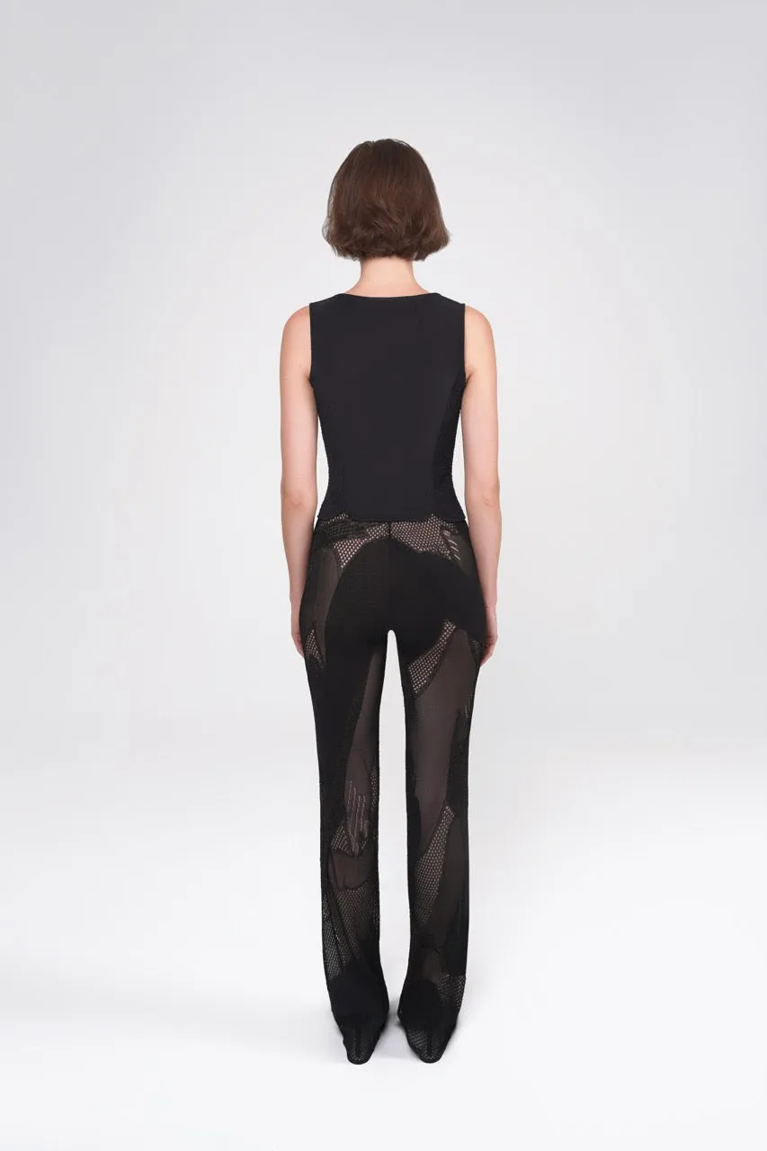 Gathered-Detail Vest in Ultrasuede  (Try-on)