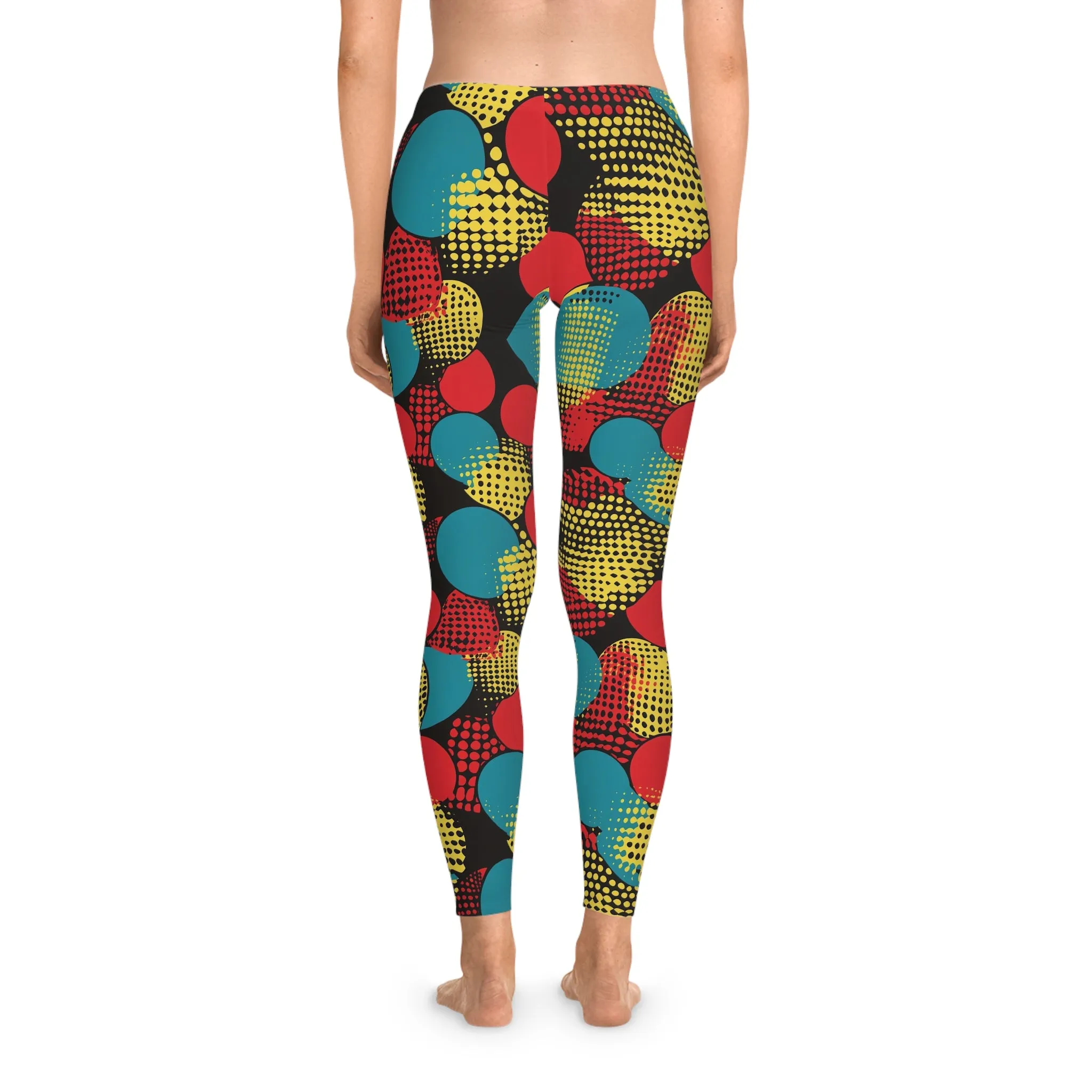 Geometric Hype Stretchy Leggings for Active Lifestyle & Everyday Comfort