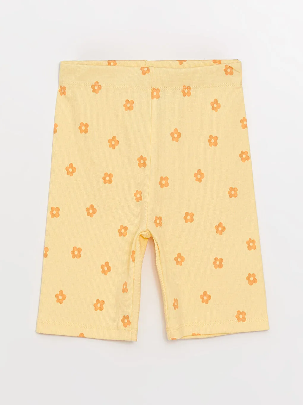 Girls Elastic Waist Printed Short Leggings