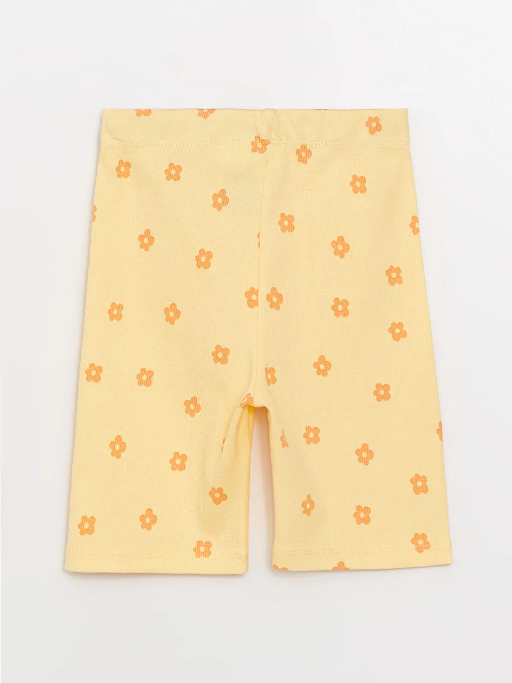 Girls Elastic Waist Printed Short Leggings