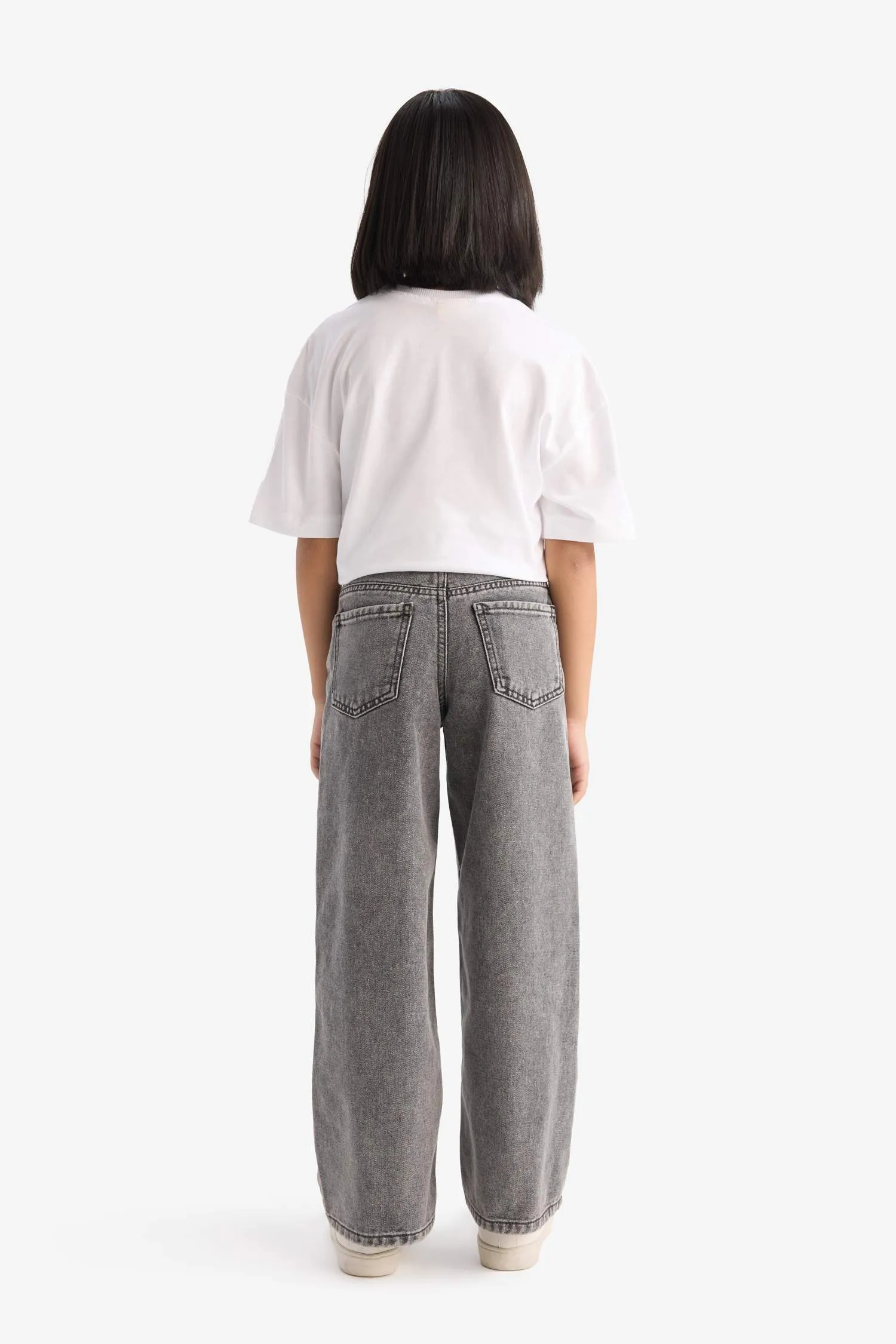 Girls Wide Legs Jean Pants