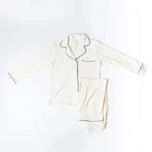 Gisele Ivory/Navy Long Sleeve Pant Set