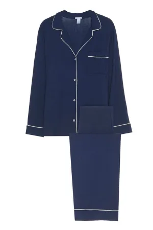 Gisele Navy/Ivory Long Sleeve Pant Set