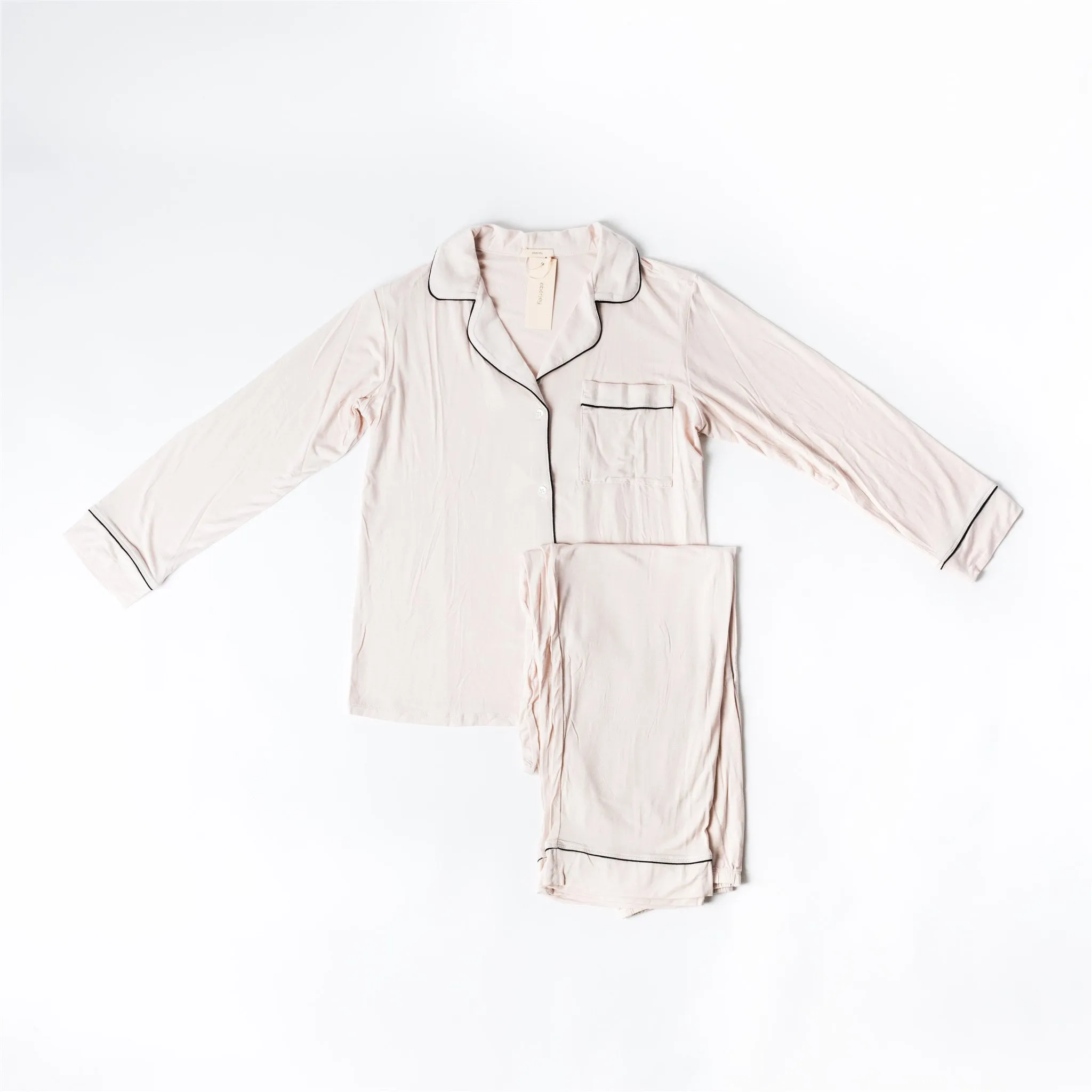 Gisele Sorbet/Black Long Sleeve Pant Set
