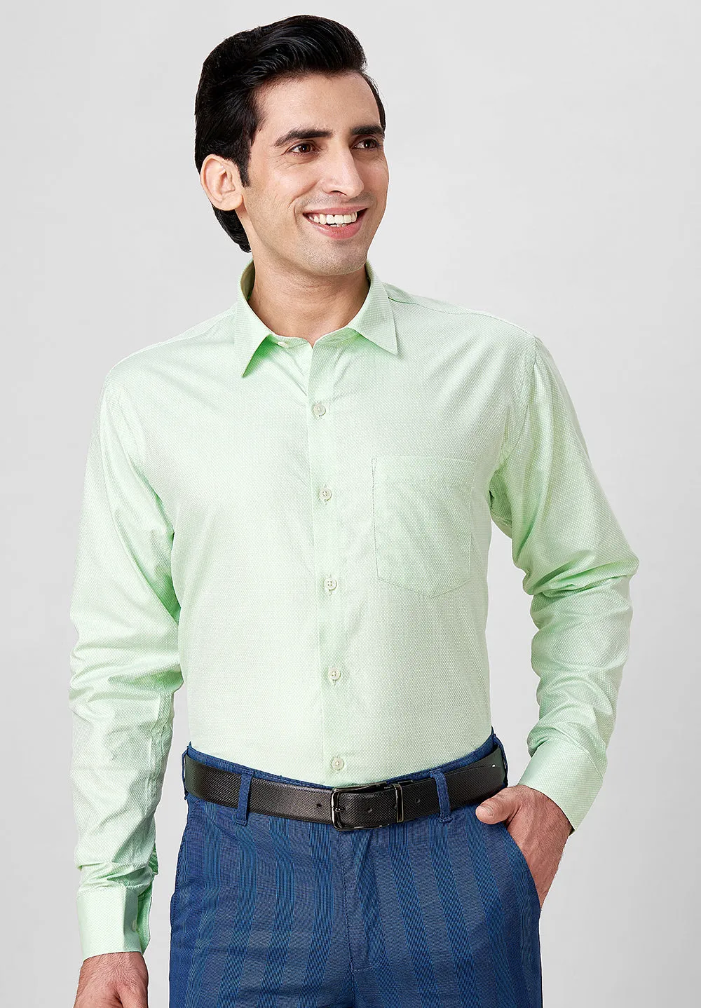 Giza Pure Cotton Formal-Slim Fit Shirt - S39144