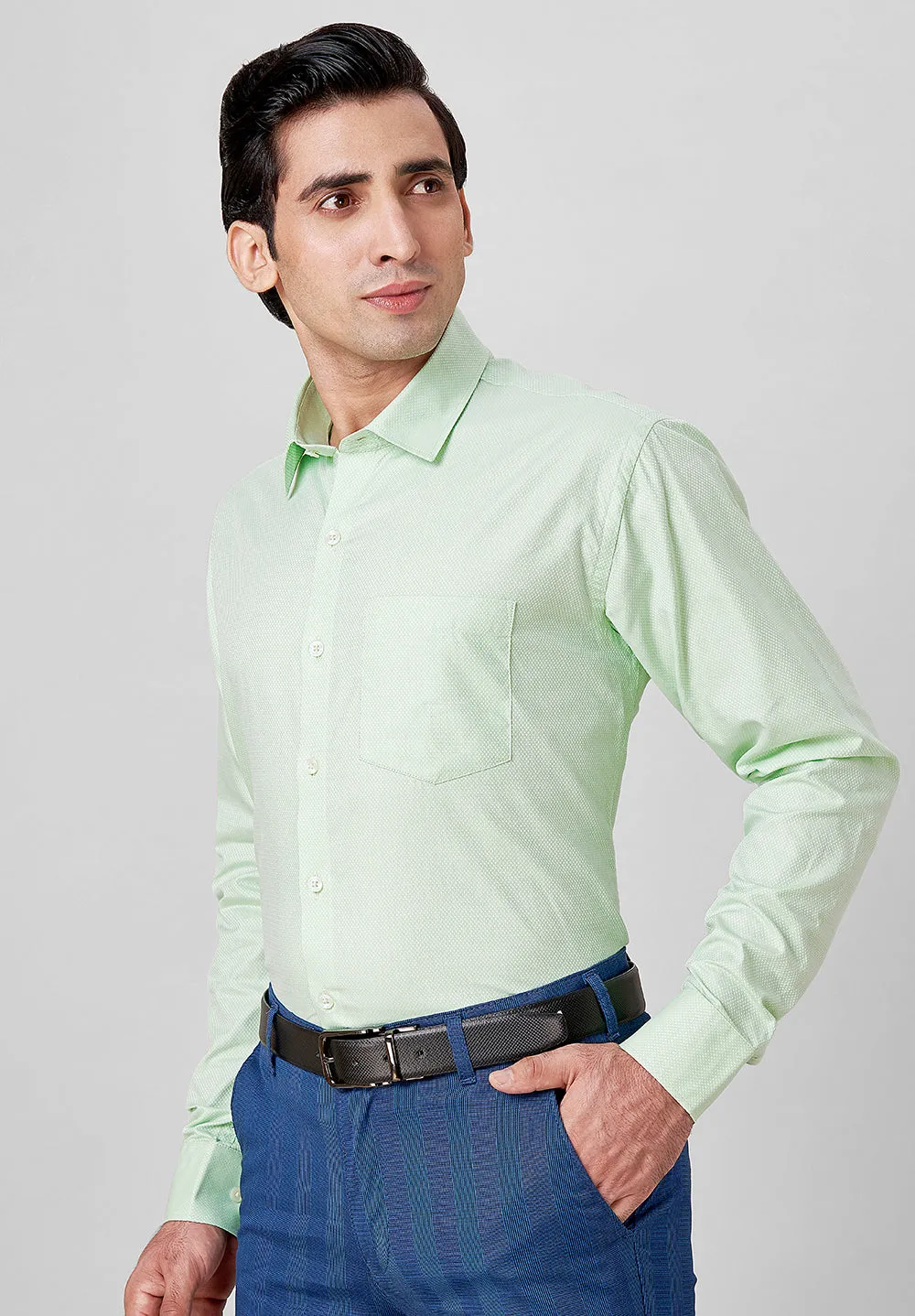 Giza Pure Cotton Formal-Slim Fit Shirt - S39144