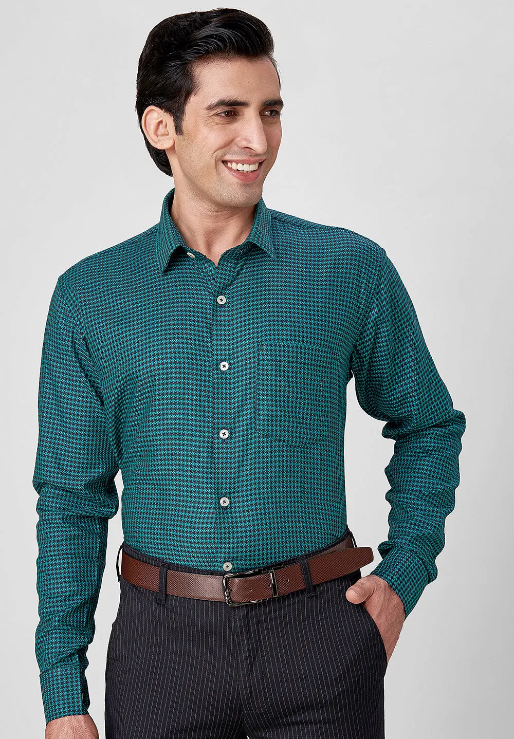 Giza Pure Cotton Formal-Slim Fit Shirt - S39175