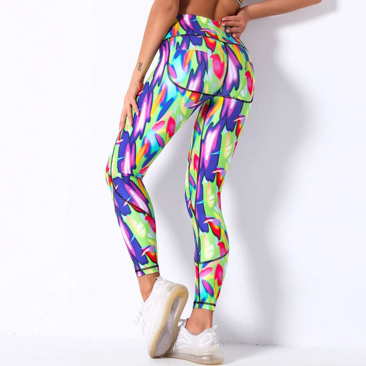 Glo Print Design Leggings