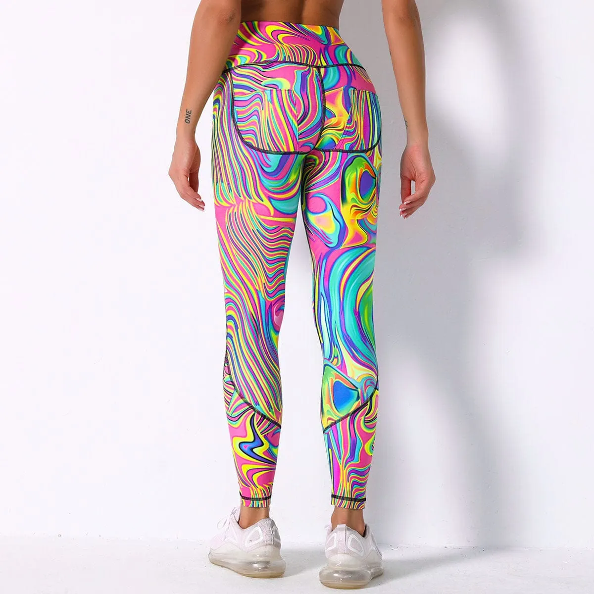 Glo Print Design Leggings