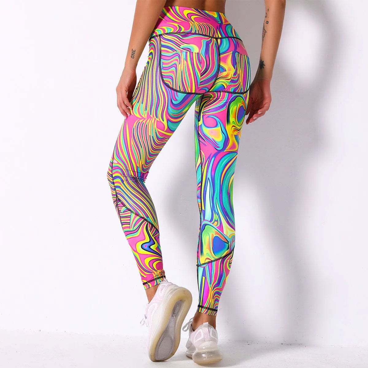 Glo Print Design Leggings
