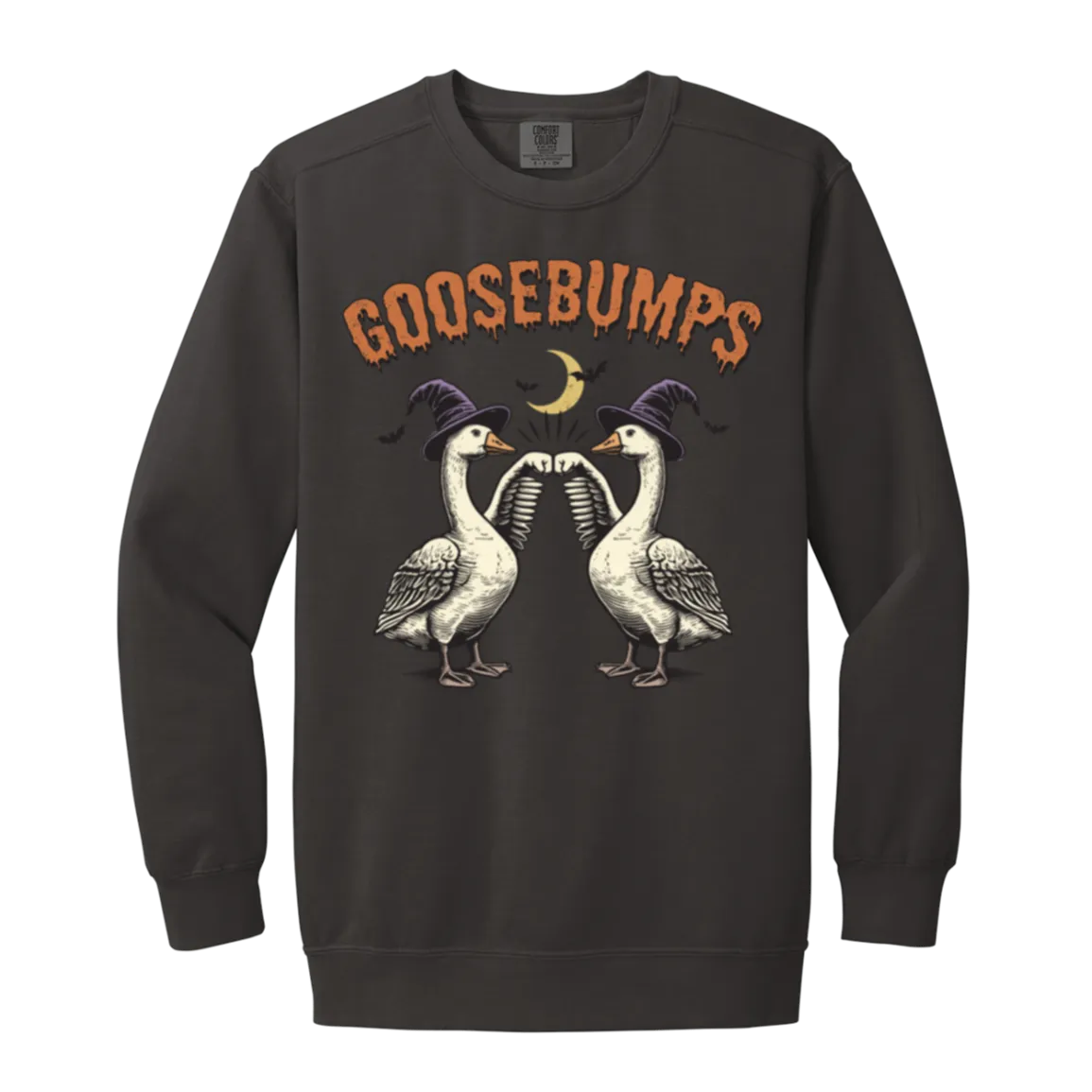 Goosebumps Halloween Sweatshirt – Spooky Goose Comfort Colors Pullover