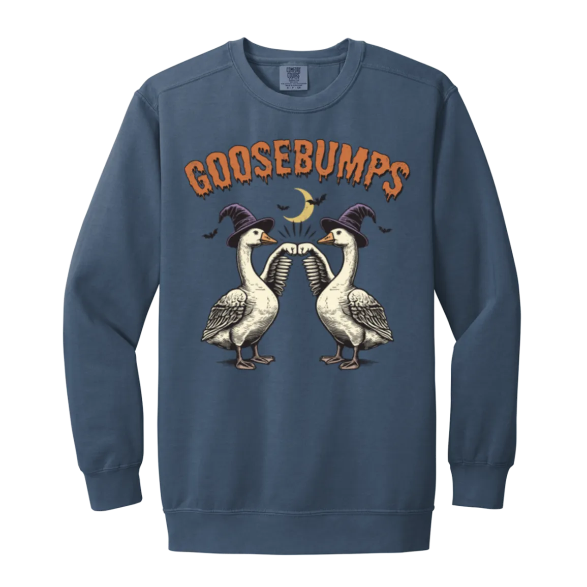 Goosebumps Halloween Sweatshirt – Spooky Goose Comfort Colors Pullover