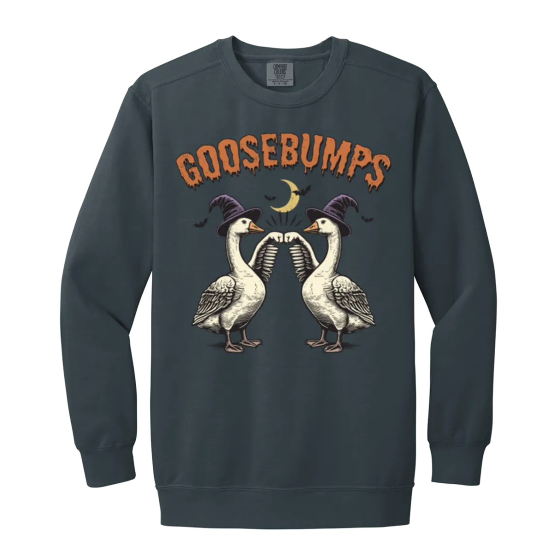 Goosebumps Halloween Sweatshirt – Spooky Goose Comfort Colors Pullover