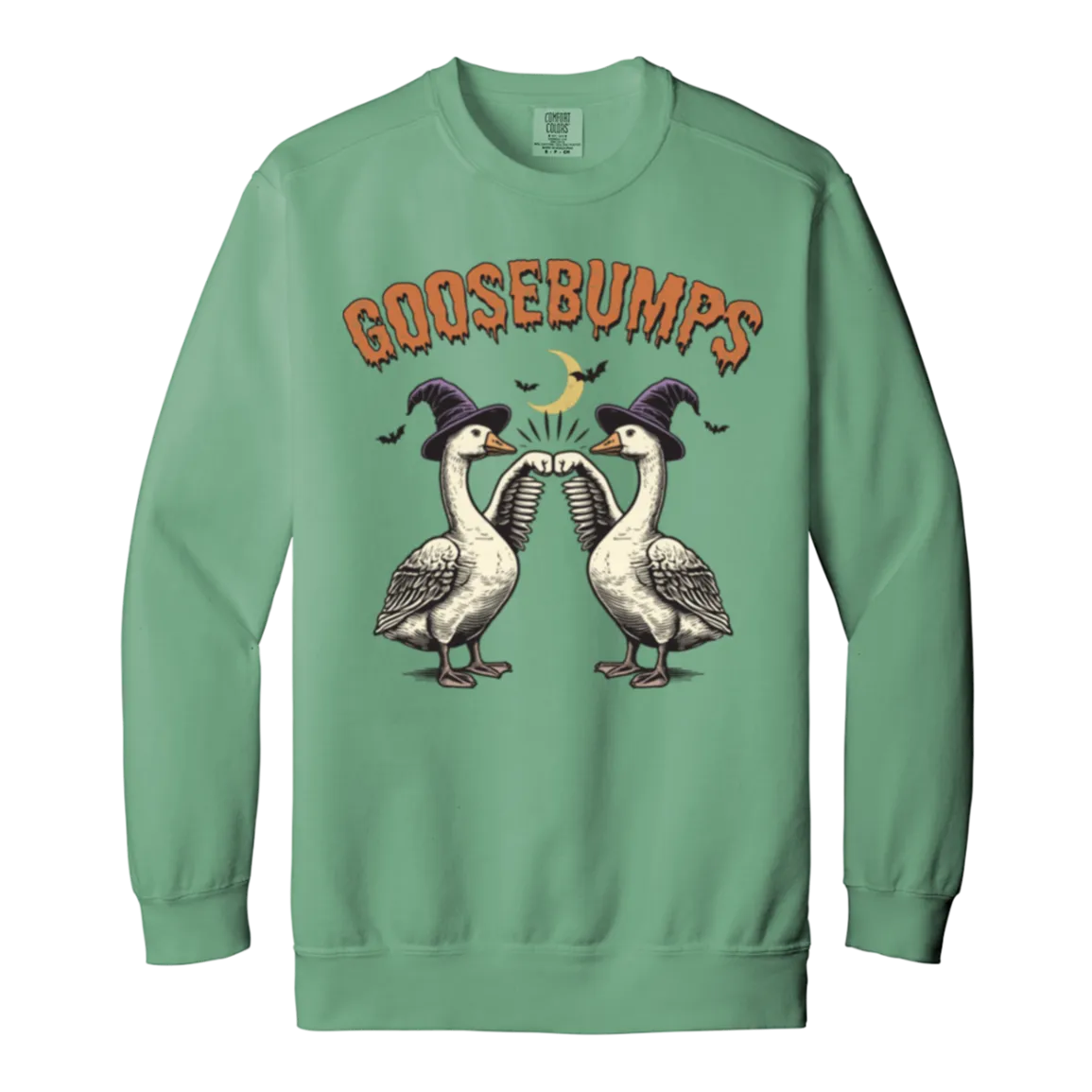 Goosebumps Halloween Sweatshirt – Spooky Goose Comfort Colors Pullover