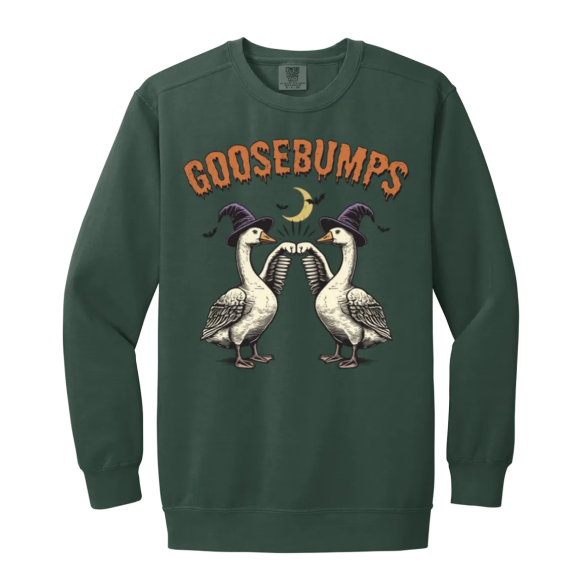Goosebumps Halloween Sweatshirt – Spooky Goose Comfort Colors Pullover