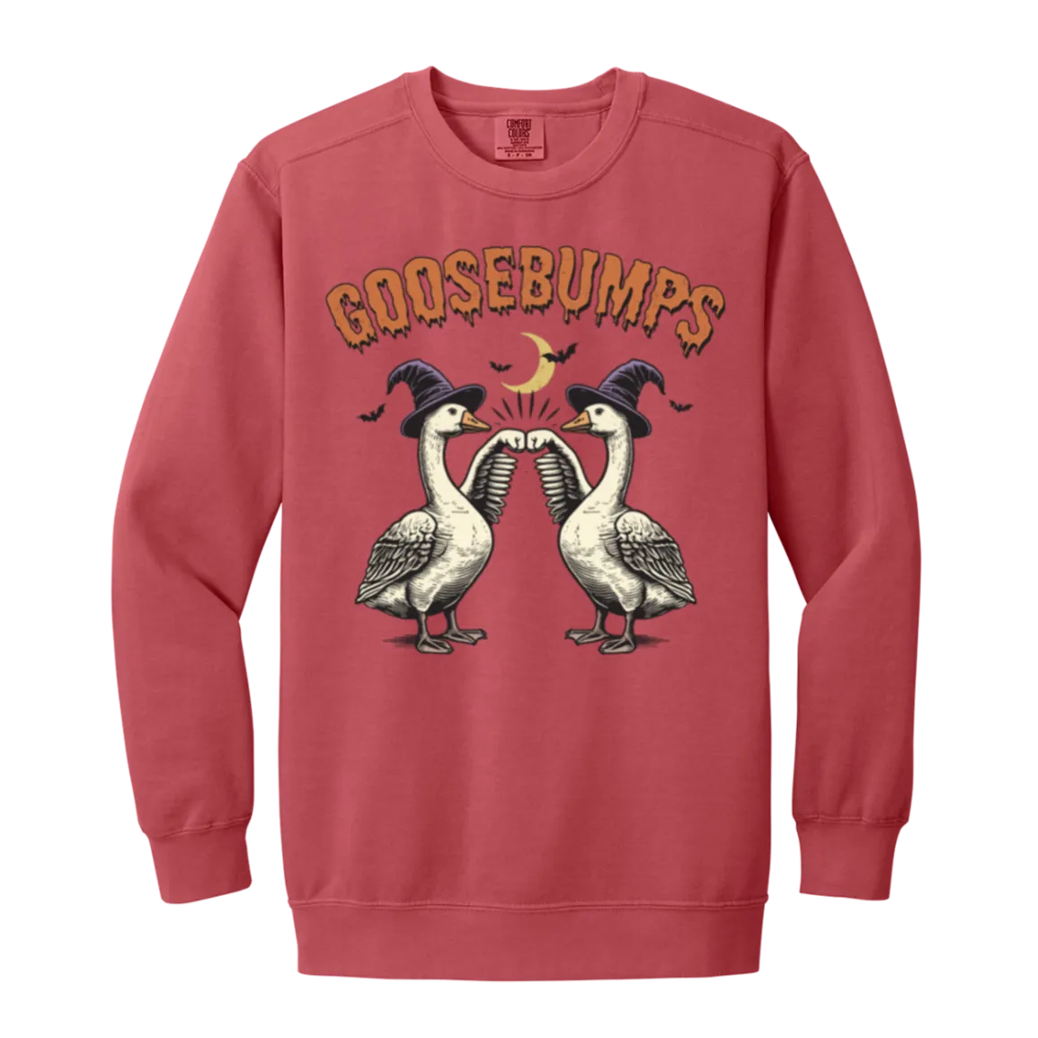 Goosebumps Halloween Sweatshirt – Spooky Goose Comfort Colors Pullover