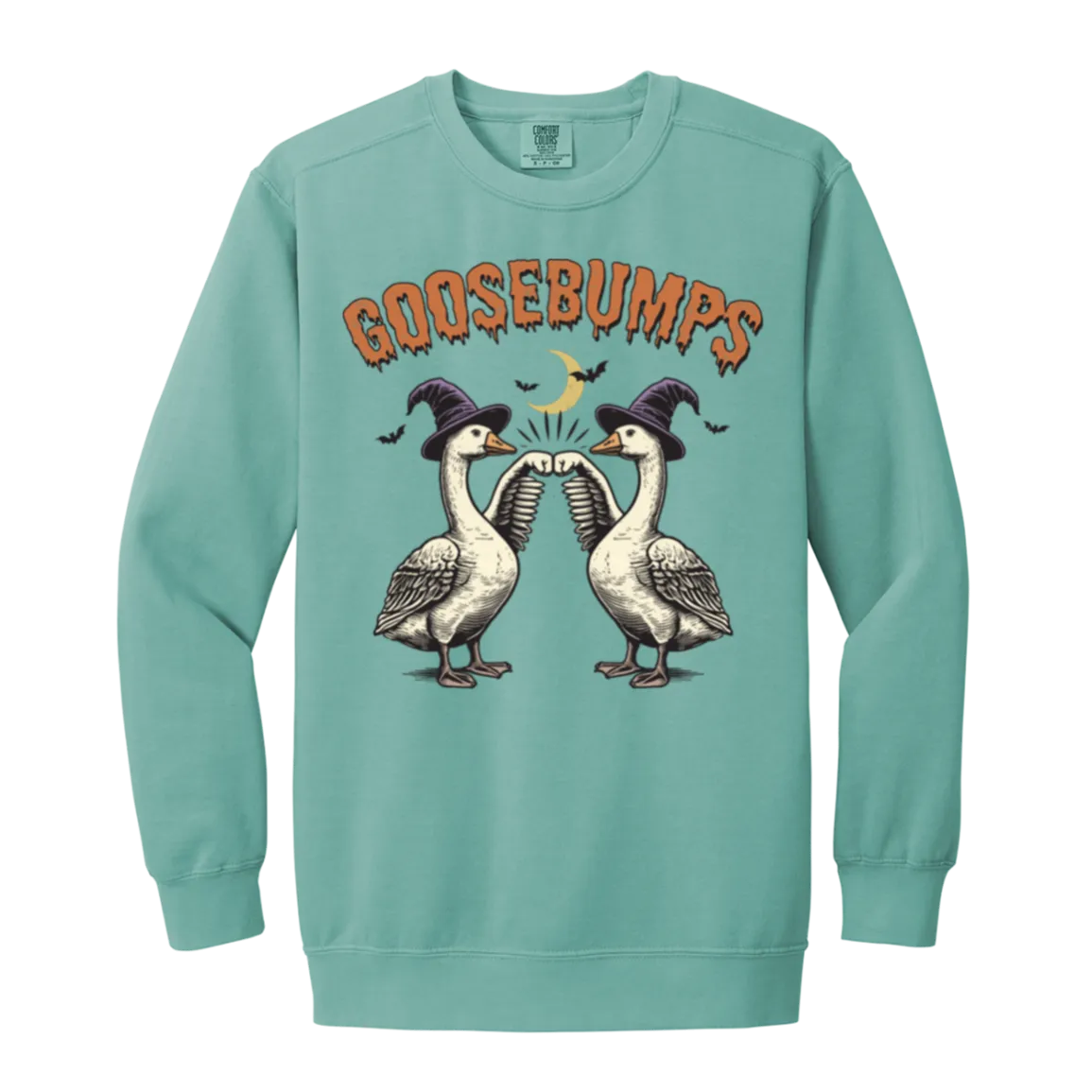 Goosebumps Halloween Sweatshirt – Spooky Goose Comfort Colors Pullover