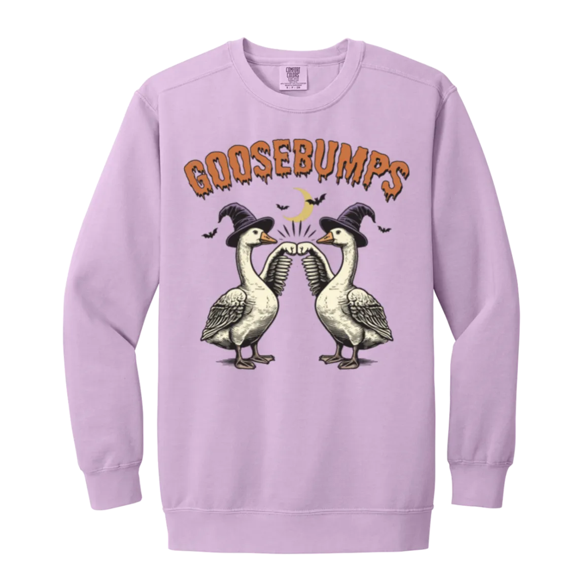 Goosebumps Halloween Sweatshirt – Spooky Goose Comfort Colors Pullover
